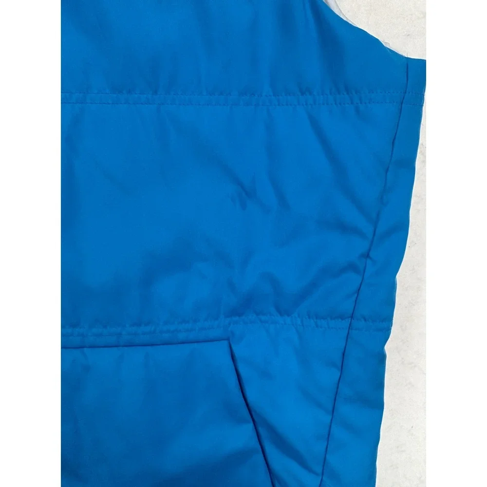 Nike Golf Puffer Vest Mens Large Blue Full Zip Insulated Sleeveless Jacket 0412